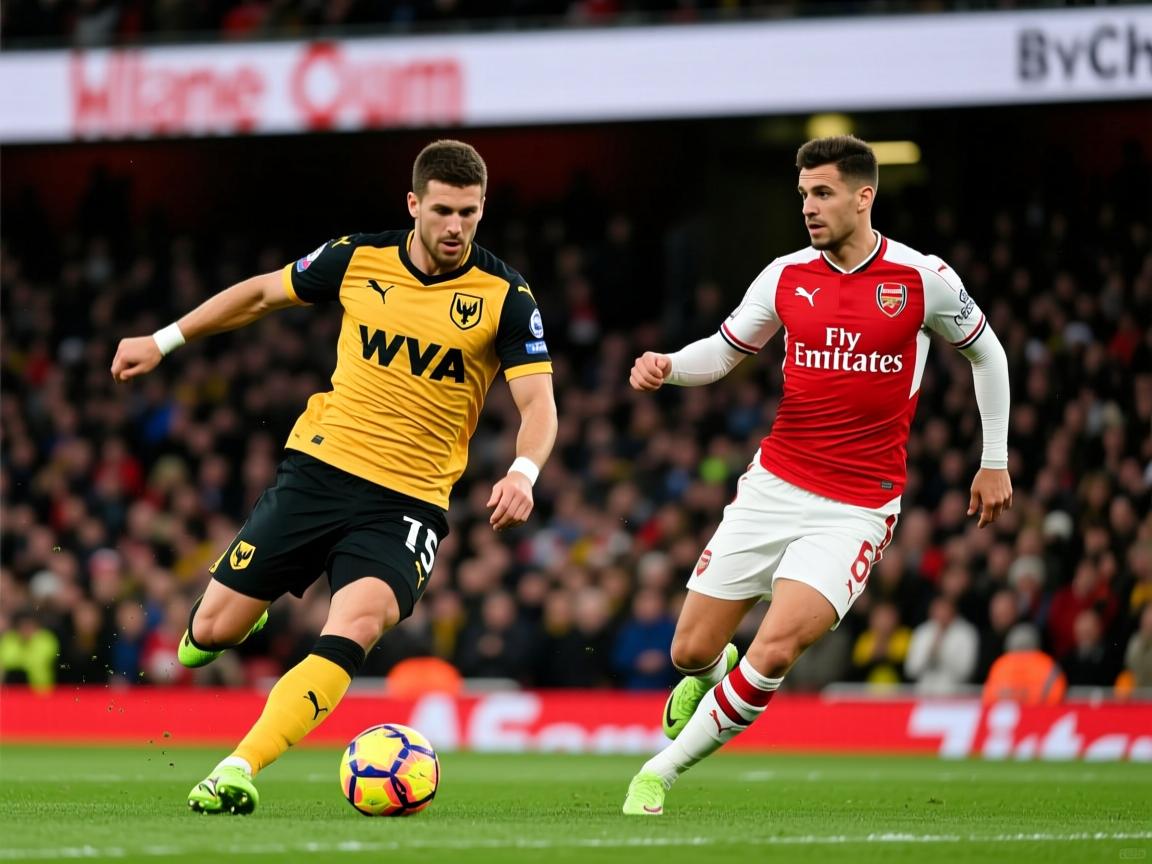 狼队客场不敌阿森纳，吉布斯梅开二度帮枪手取胜