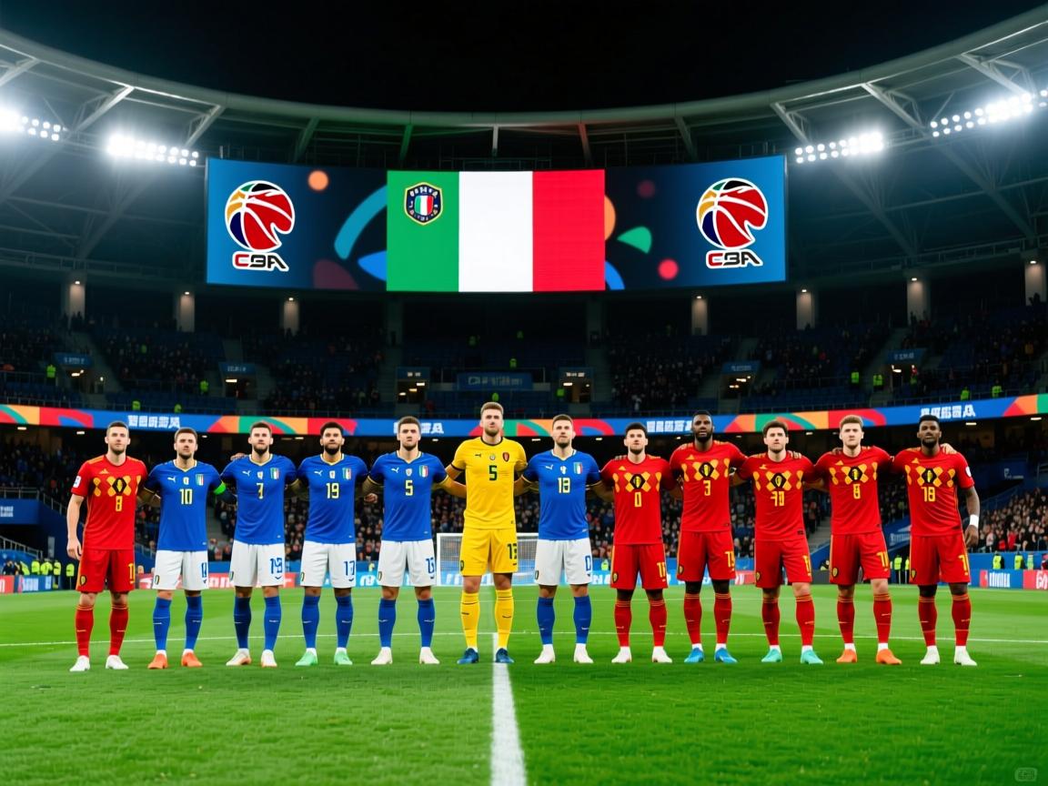 意大利队力克比利时，晋级欧锦赛半决赛