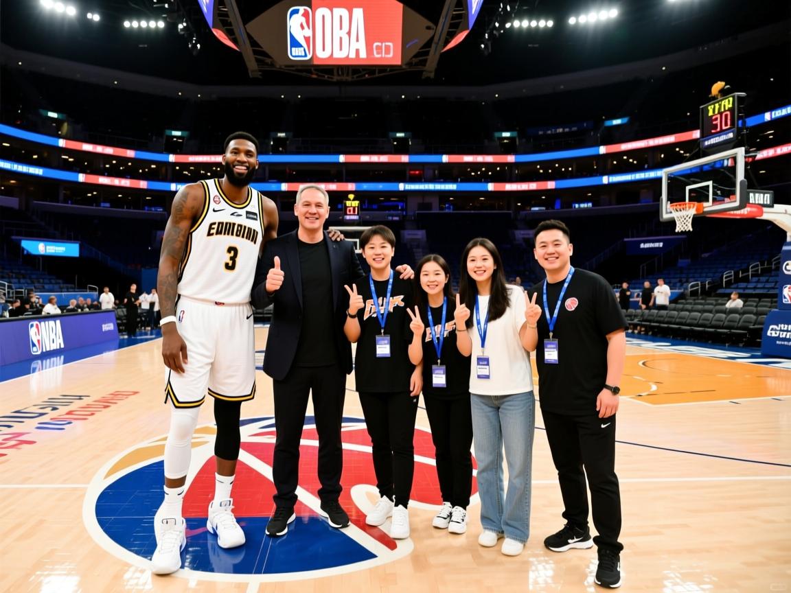 著名篮球明星与球迷合影留念  第4张